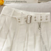 Punk chain pleated skirt YV43914