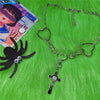 Punk cross heart necklace yv30937