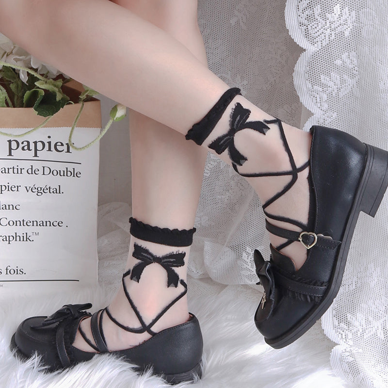 College style Lolita lace socks YV44464