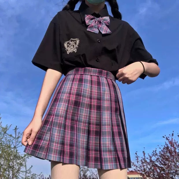 Review for Japanese JK uniform plaid skirt 《skirt onlyã yv43252 main image 0