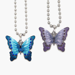 Cute vintage butterfly necklace yv42233