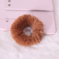 Cute rabbit plush hair ring (two pieces) yv42836