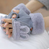 Cute plus velvet gloves YV40937