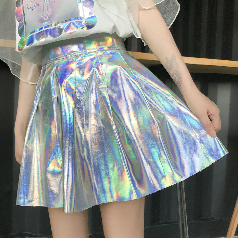 Laser pleated skirt set yv42047