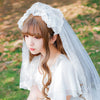 Halloween Lolita Dark Goth Ghost Bride Wedding Veil YV42391