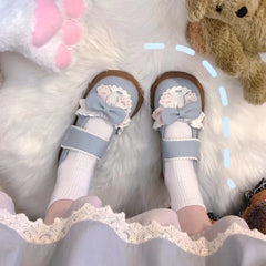 lolita cat paw bow shoes yv30971