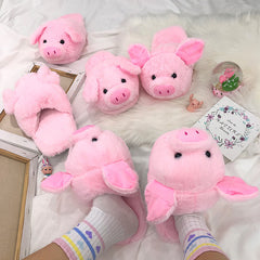 Pink pig warm cotton shoes YV40869
