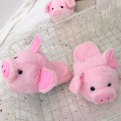 Pink pig warm cotton shoes YV40869