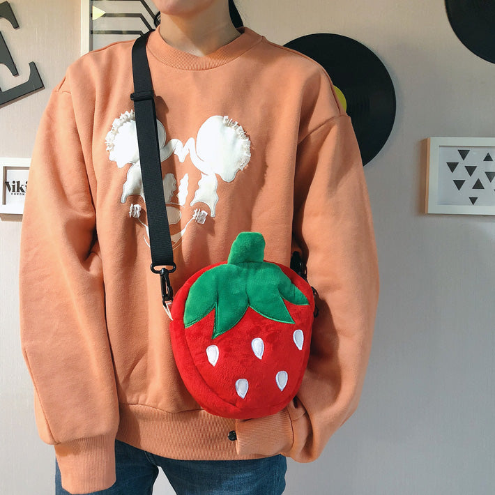 Cute strawberry plush bag YV40870