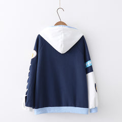 Japanese "miss you" hooded sweater yv40549