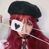 Lolita red long roll wig yv42265