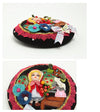 Handmade wool felt fairy little red riding hat beret YV42424