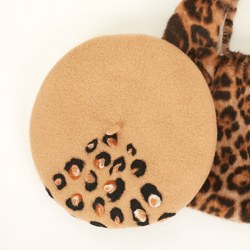 Chic leopard beret hat YV40908