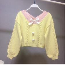 Cute bow sweater YV40985