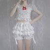Lolita bow lace cake skirt pants yv31416