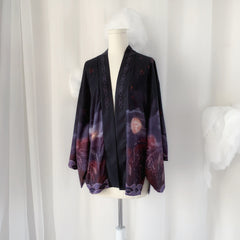 Japanese crane kimono jacket yv30160