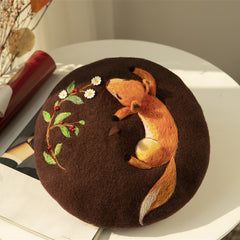 Cute fox beret YV43515