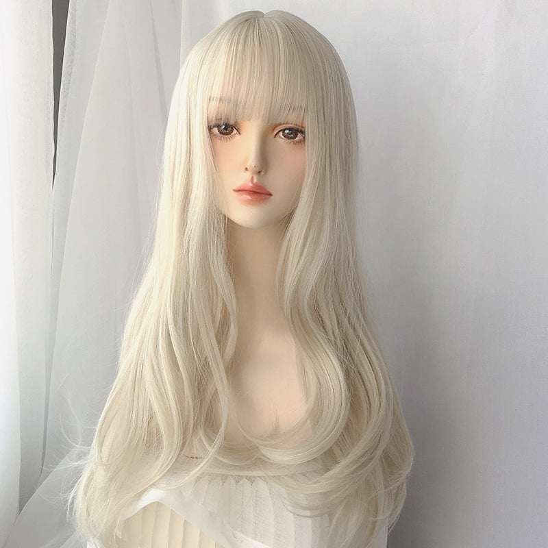 White gold mid-length wig YV43428