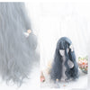 Blue gray long roll wig YV41026