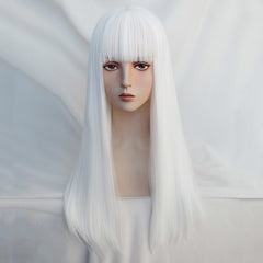Harajuku white long wig YV43645