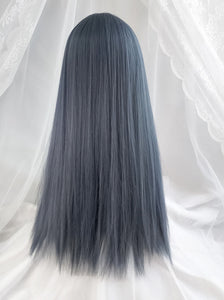 Review for Blue gray long straight wig YV43749 main image 0