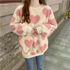 Cute  Heart plush sweater yv30318