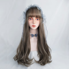 Aoki Grey Long Curly Wig YV43748