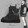 Black all-match Martin boots yv46054