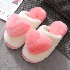Cute love plush warm slippers yv42641