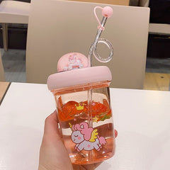Cute super cute straw plastic cup bz1002