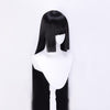 Black long straight cosplay wig yv30245