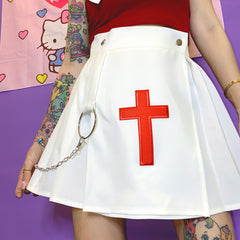 Japanese cross chain skirt yv30156