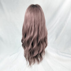 Harajuku Rose Pink Long Curly Wig YV43554