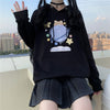 Cute planet bear sweater + pleated skirt suit yv43434