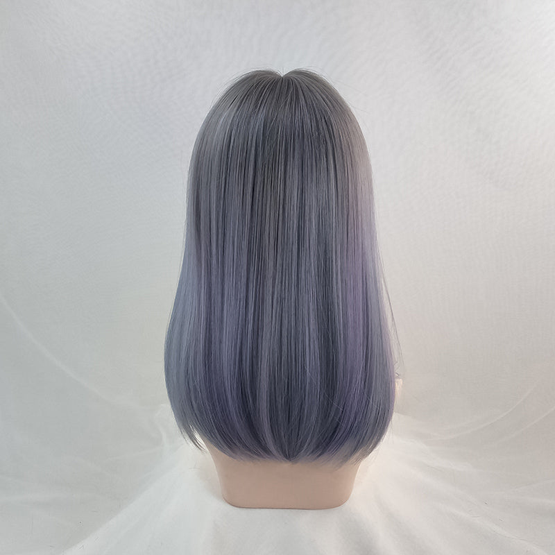 Review for Harajuku Purple Mid-length Wig YV43558