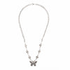 Vintage pearl butterfly necklace yv30158