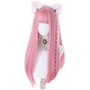Cute pink long straight wig yv30715