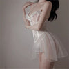 Sexy lace suspender nightdress yv30885