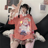 Kfashion version of ins anime girl print t-shirt YV43828