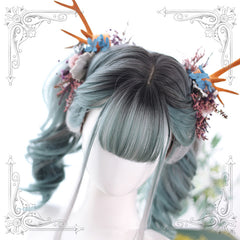 Harajuku Lolita dyed gradient long curly wig YV42777