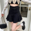 Korean ruffled denim skirt yv31129