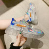 Laser colorful jelly sports shoes YV42285