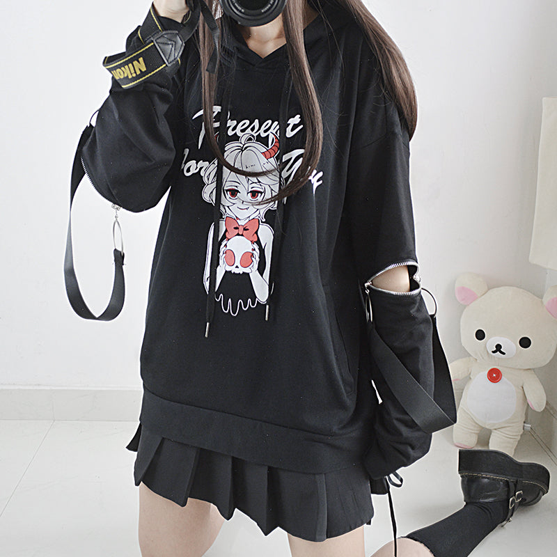 Demon Anime Long Sleeve Sweatshirt Nightdress YV43766