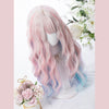 Dreamy pink gradient wig yv42809
