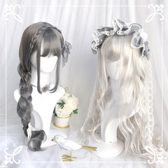 Review for lolita granny grey long wig yv42820 main image 1