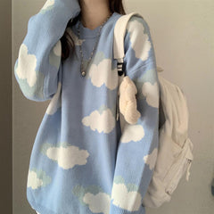 Ulzzang blue sky sweater YV44490