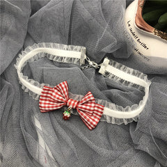 Lolita bow lace necklace YV42938