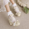 lolita lace bow high heels yv30617