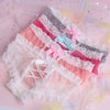 Japanese cute cross lace panties yv42209