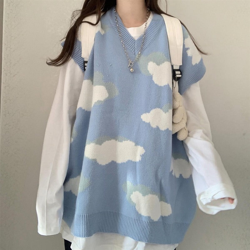 Ulzzang blue sky sweater YV44490
